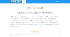 Desktop Screenshot of opendata.cz