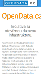 Mobile Screenshot of opendata.cz