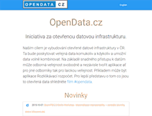 Tablet Screenshot of opendata.cz