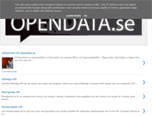 Tablet Screenshot of opendata.se