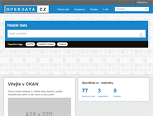 Tablet Screenshot of linked.opendata.cz